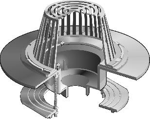 r1200 z series large sump dexotex roof drains with wide deck flange for liquid membrane roof - Roof Drains r1200 z series large sump dexotex roof drains with wide deck flange for liquid membrane roof - Roof Drains
