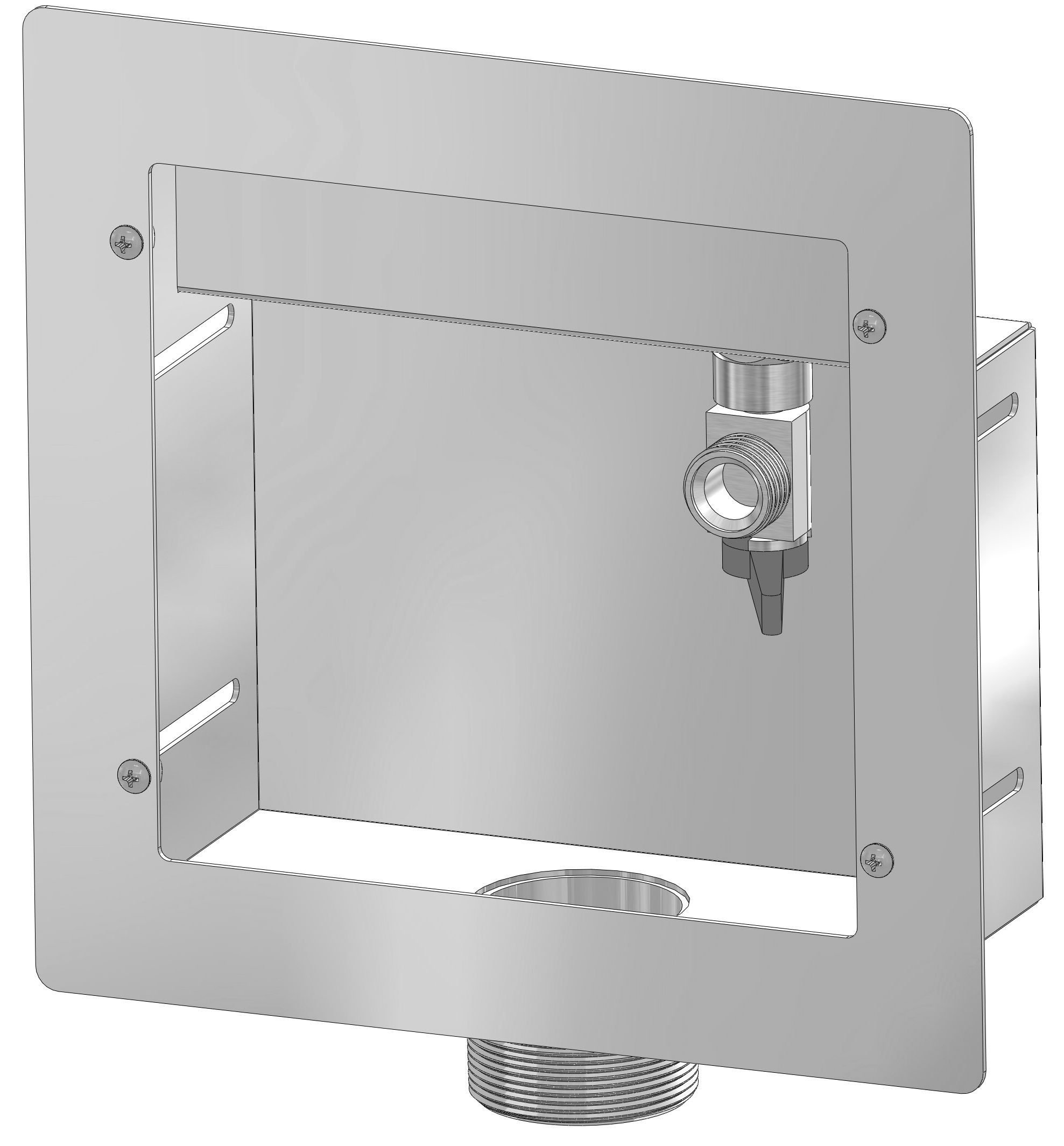 P8500 Stainless Steel Supply and Waste Hose Box