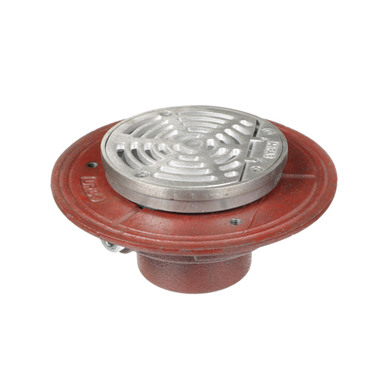 F1100-HG Floor Drain with Round Hinged Strainer